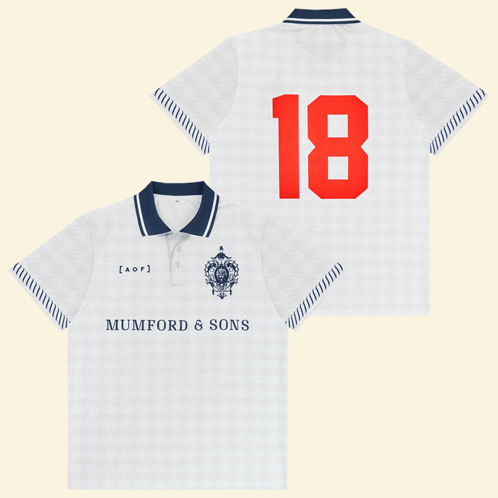 Mumford and Sons AOF Football Shirt Rock Band Fan Gift Official Merch Tee Best Friend Gifts