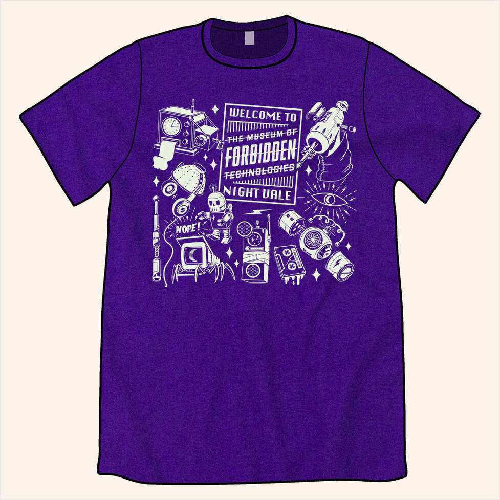 Museum Of Forbidden Technologies T-Shirt Topatoco Merch Gifts For Wife Gifts For Friends