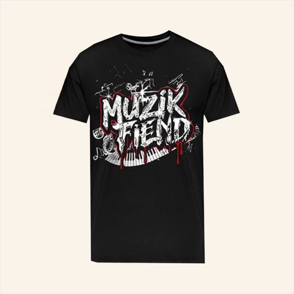 Muzik Fiend Logo T-Shirt Muzik Fiend Merch Dad Gift Ideas Birthday Gifts For Friends