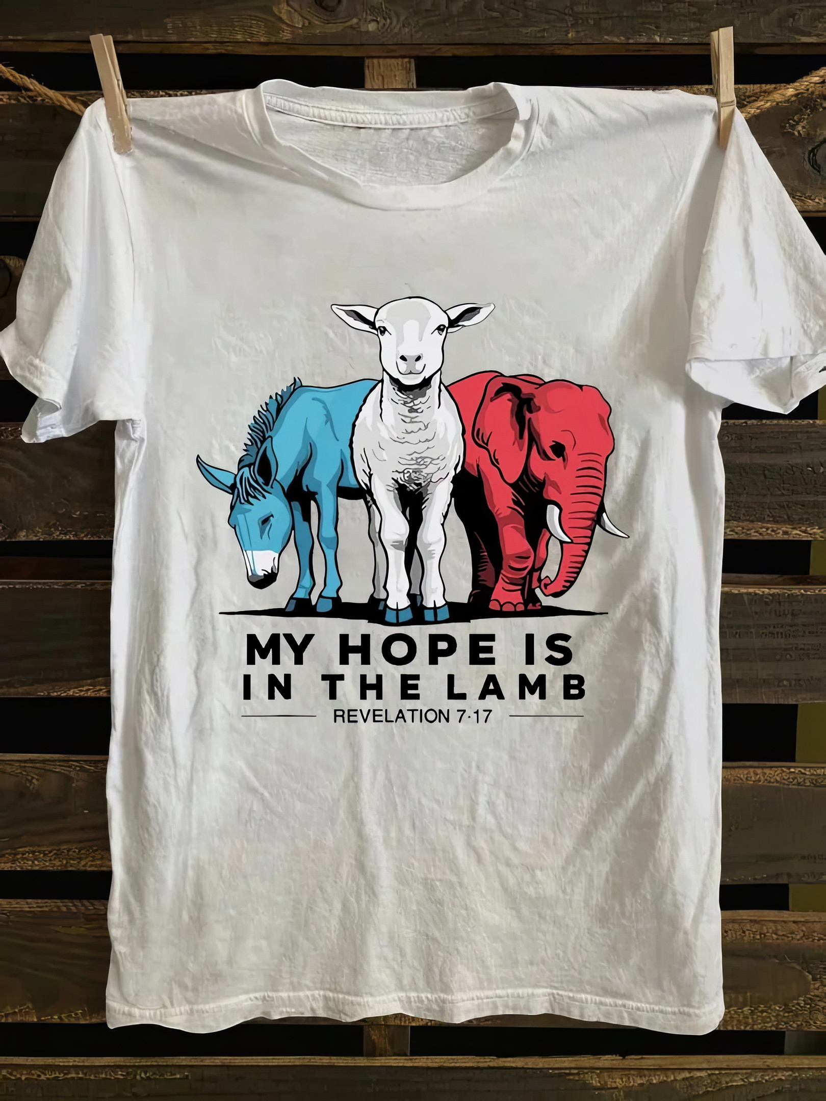 My Hope Is In The Lamb Shirt Womens Christian T-Shirts Gifts For Wife