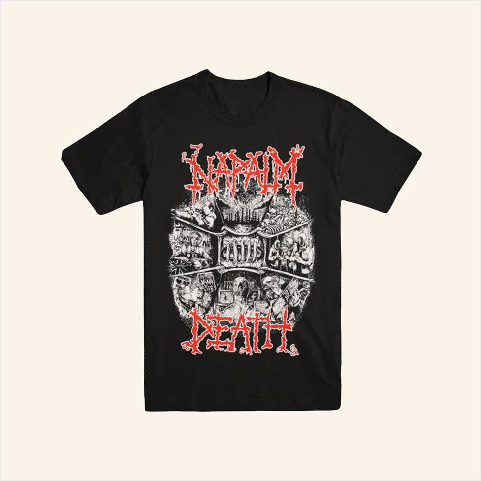 Napalm Death Coded Smears T-Shirt Evil Greed Merch Birthday Gifts For Best Friend