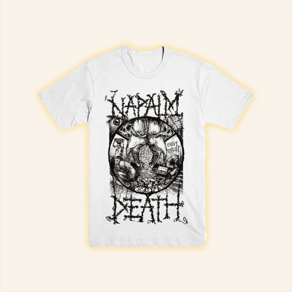 Napalm Death Poverty T-Shirt Evil Greed Merch BFF Birthday Gifts Ideas Christmas Presents