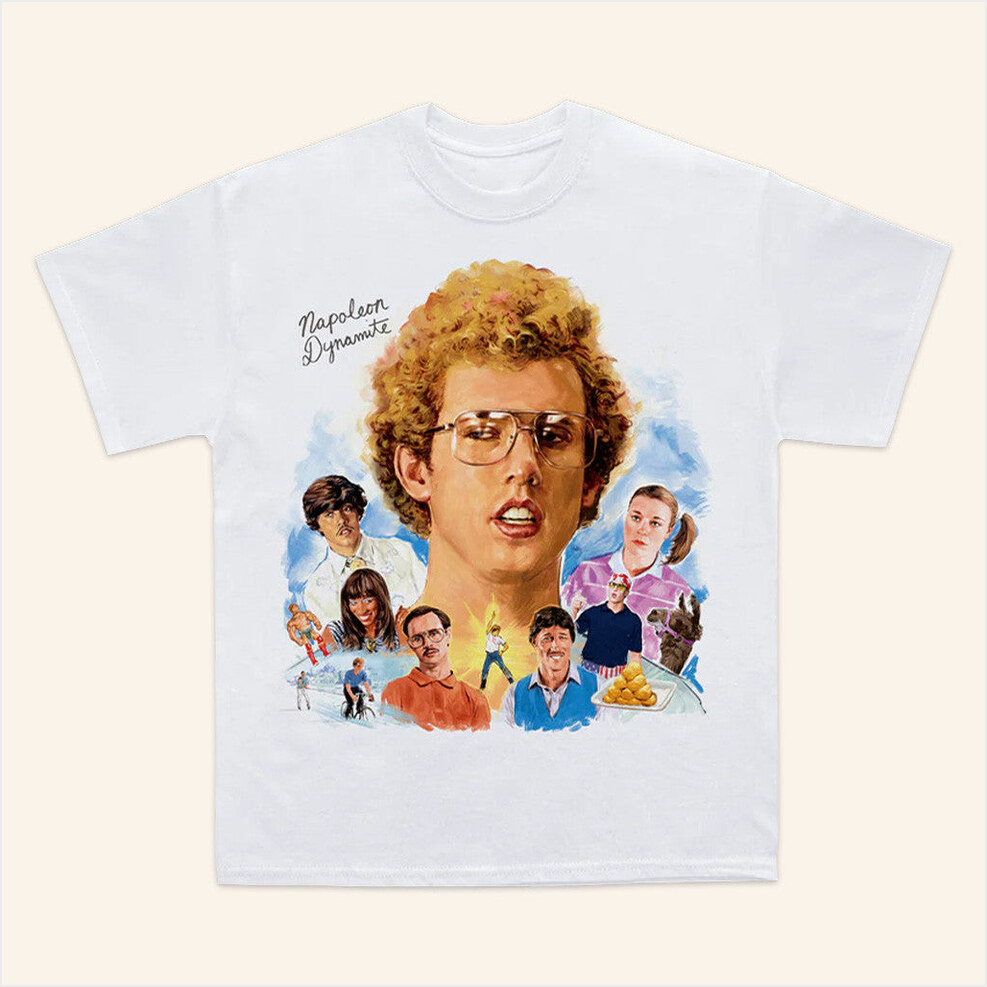 Napoleon Dynamite Mural T-Shirt Searchlight Pictures Merch Gifts For Mom Gifts For Friends