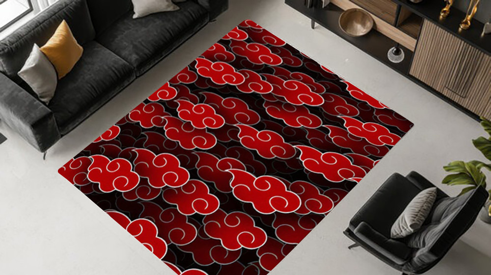Naruto Akatsuki Cloud 3D Anime Rug Anime Lover Carpet Mat Decor Gifts For Fans