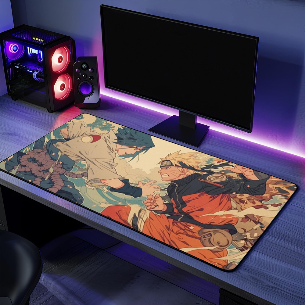 Naruto vs Sasuke Mouse Pad Gaming Mouse Pad Anime Desk Accessory Gifts