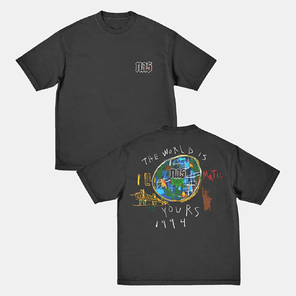 Nas Irjones Merch 30 Years Of Illmatic Black T-Shirt Step Dad Gifts Birthday Gifts For BFF
