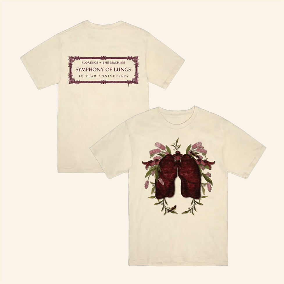 Natural Lungs T-Shirt Florence And The Machine Merch Friends Birthday Gifts BFF Gifts
