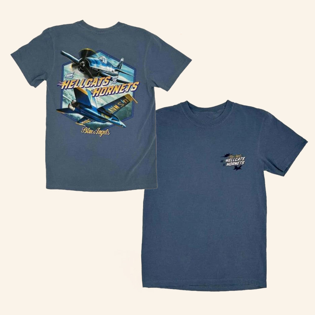 Naval Aviation Merch Blue Angels Hellcats To Hornets T-Shirt Him Gifts