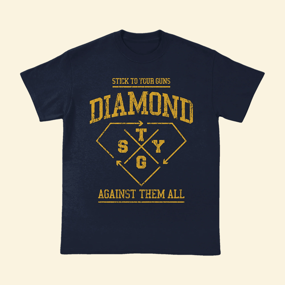 Navy Diamond Shirt Stick To Your Guns Merch Birthday Gifts For Best Friend STYG Graphic Shirt
