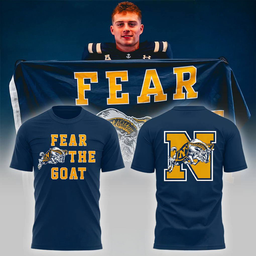 Navy Midshipmen Fear The Goat Shirt Fan Apparel Gifts For Football Lovers