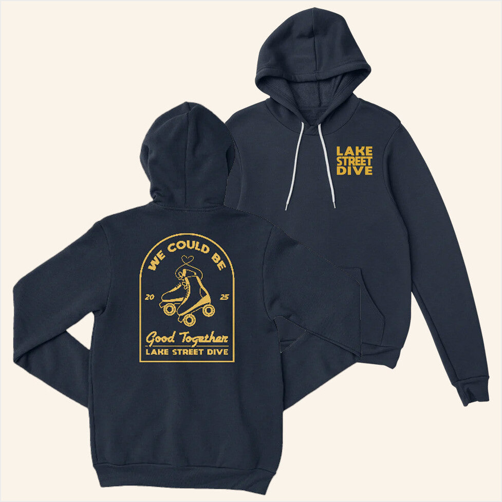 Navy Roller Skate 2025 Hoodie Lake Street Dive Merch Birthday Gifts For BFF Christmas Presents