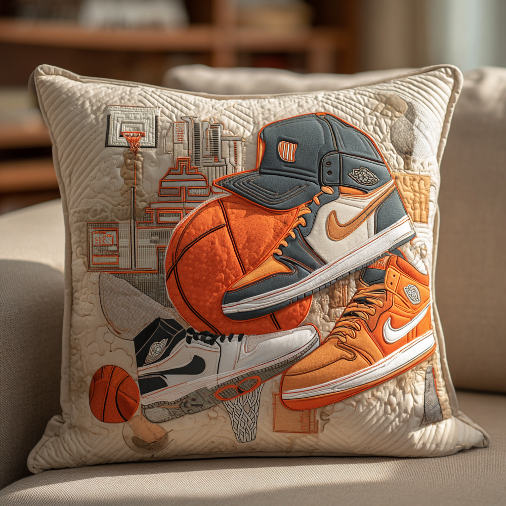 NBA Basketball Pillow Case Quilted Cushion Cover Fan Gift