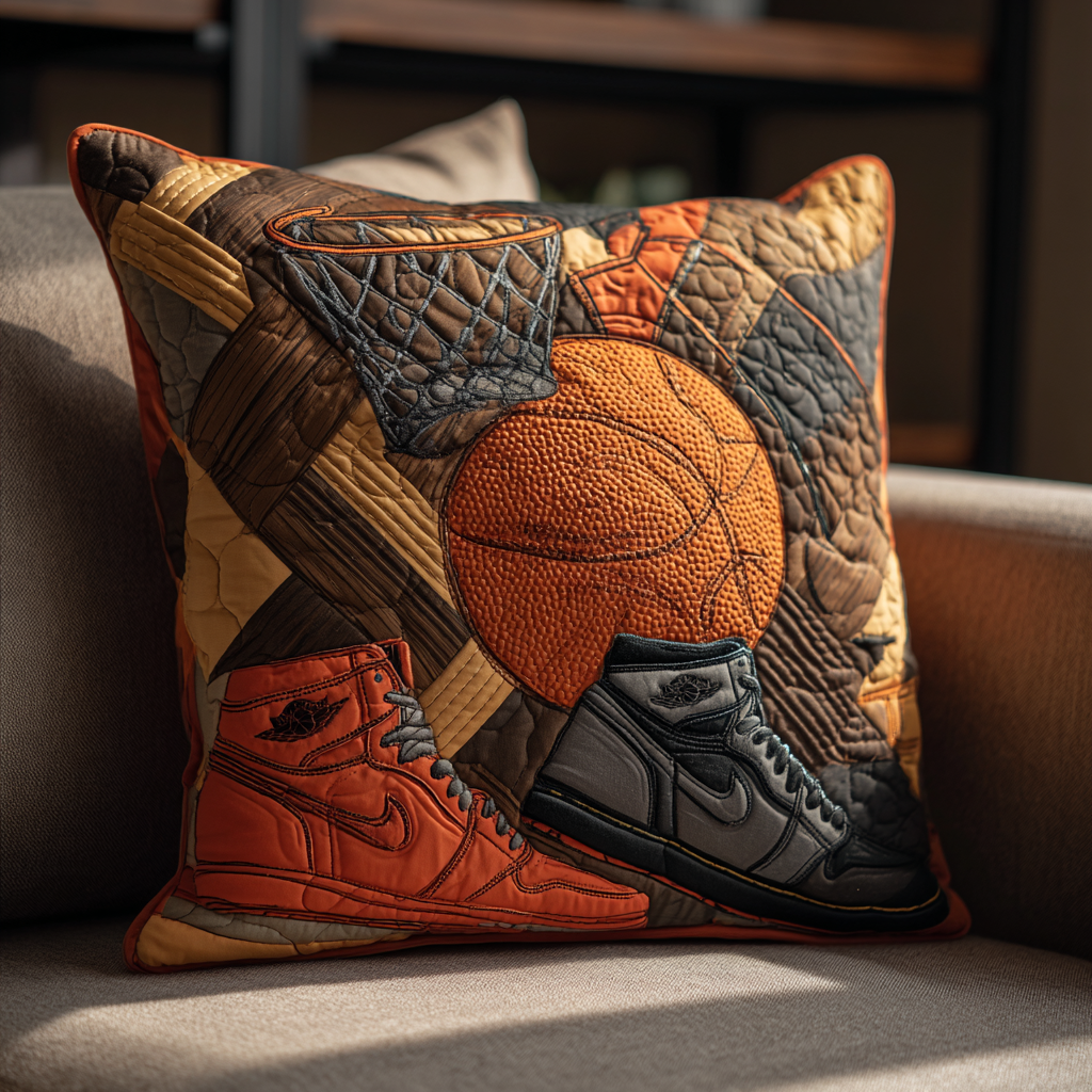 NBA Basketball Quilted Pillow Case Cushion Cover Fan Gift Merch