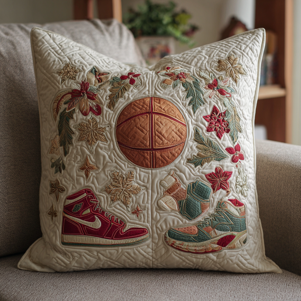 NBA Pillow Case Quilted Basketball Cushion Cover Christmas Fan Merchandise