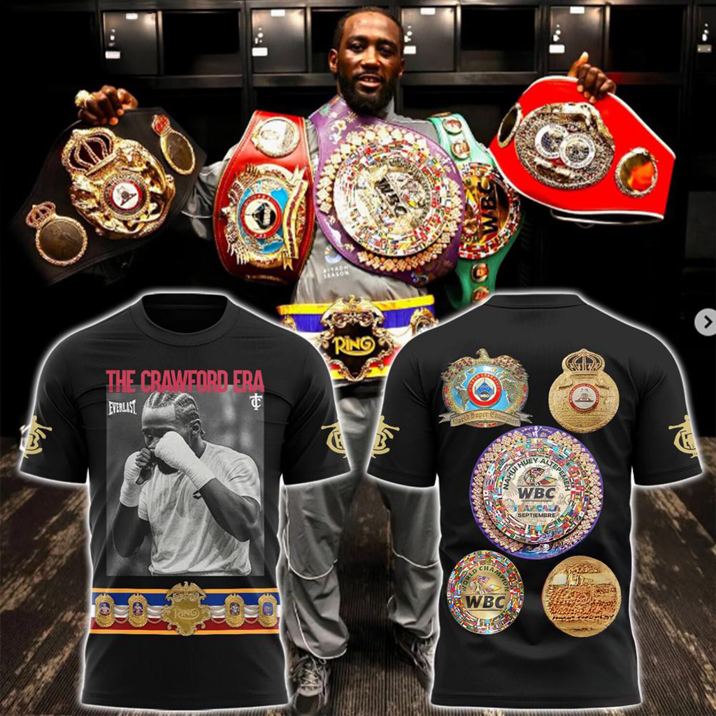 Nebraska Huskers Crawford Undisputed Champion All The Belts 2025 Shirt Nebraska Huskers Merch