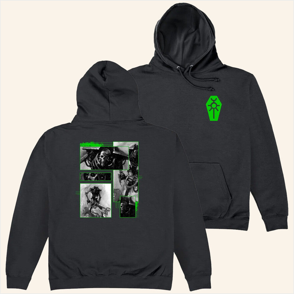 Necrons Hoodie Warhammer Merch Gift Ideas For Dad BFF Birthday Gifts Ideas Christmas Presents