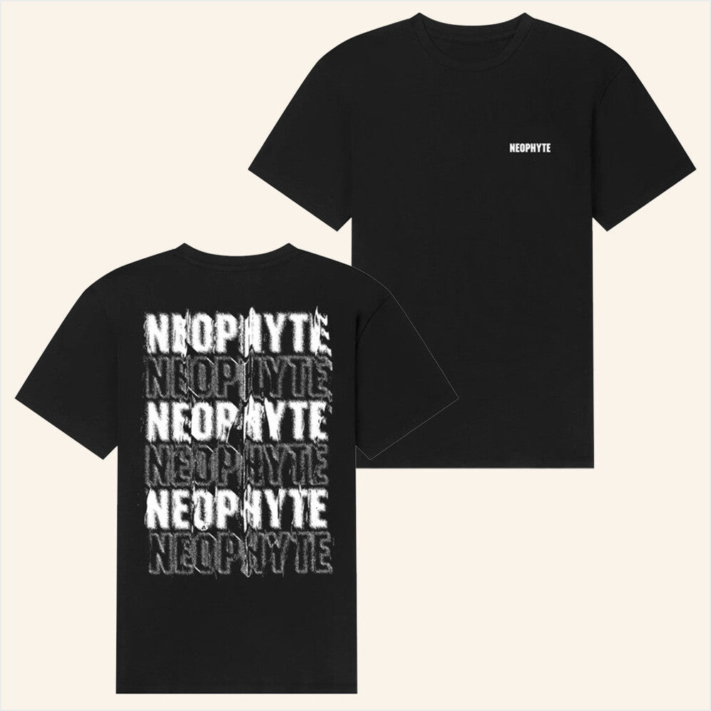 Neophyte Distorted Zwart T-Shirt Hard Wear Merch Birthday Gifts For My Boyfriend Gifts For BFF