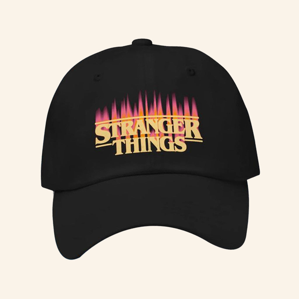 Netflix Store Merch Stranger Things Fire Logo Dad Hat