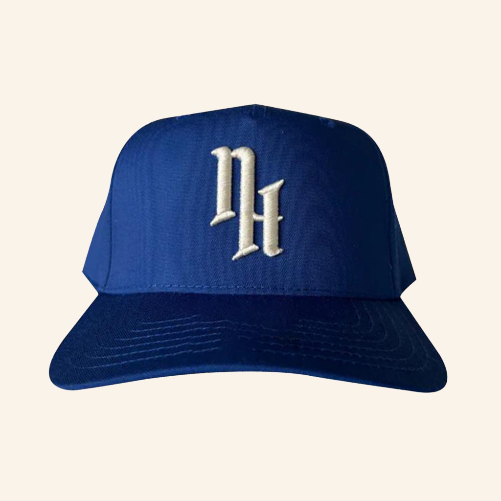 Nether Hour Merch Blue Embroidered Logo Hat Gift Ideas For Him