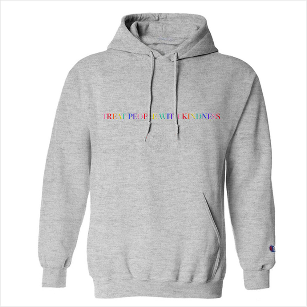 New 2025 Treat People With Kindness Grey Hoodie Harry Styles Merch Birthday Gift Ideas