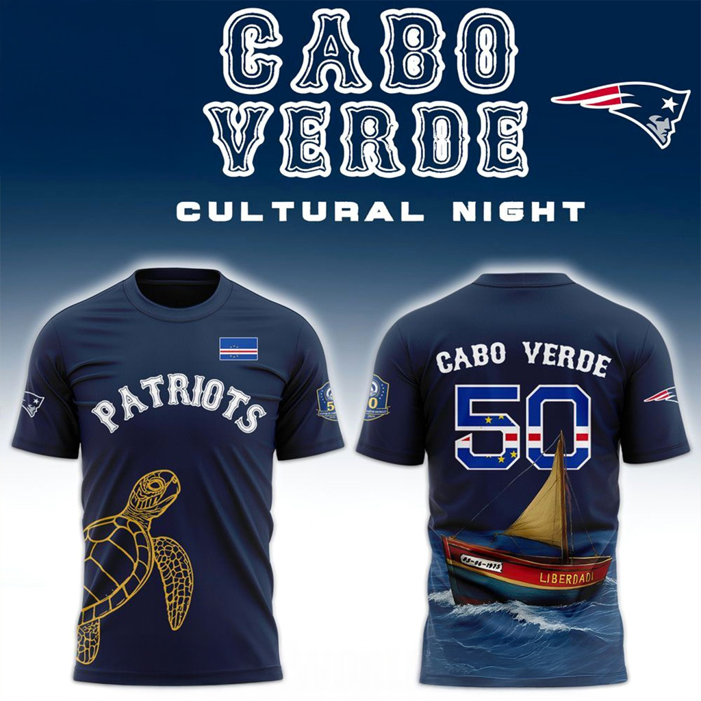 New England Patriots Cabo Verde Celebration T-Shirt Patriots Merch Presents For Football Fans