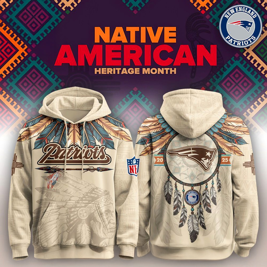 New England Patriots Native American Heritage Month Hoodie Patriots Merch Gift For Fans