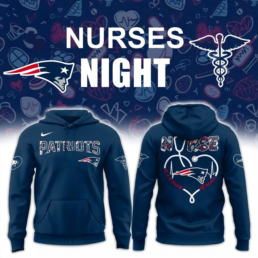 New England Patriots Nurses Night Hoodie Patriots Merch Football Gifts For Men
