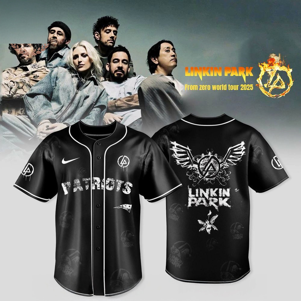 New England Patriots X Linkin Park From Zero World Tour 2025 Jersey Patriots Merch Him Gift