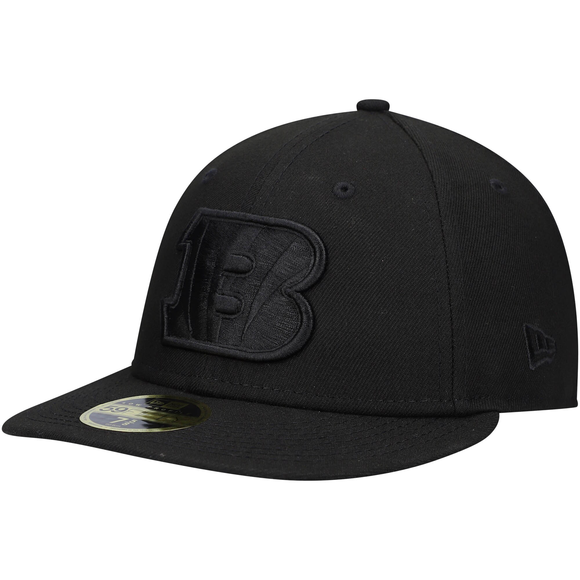 New Era Black Cincinnati Bengals Black on Black Embroidered Snapback Hat Football Fan Gifts
