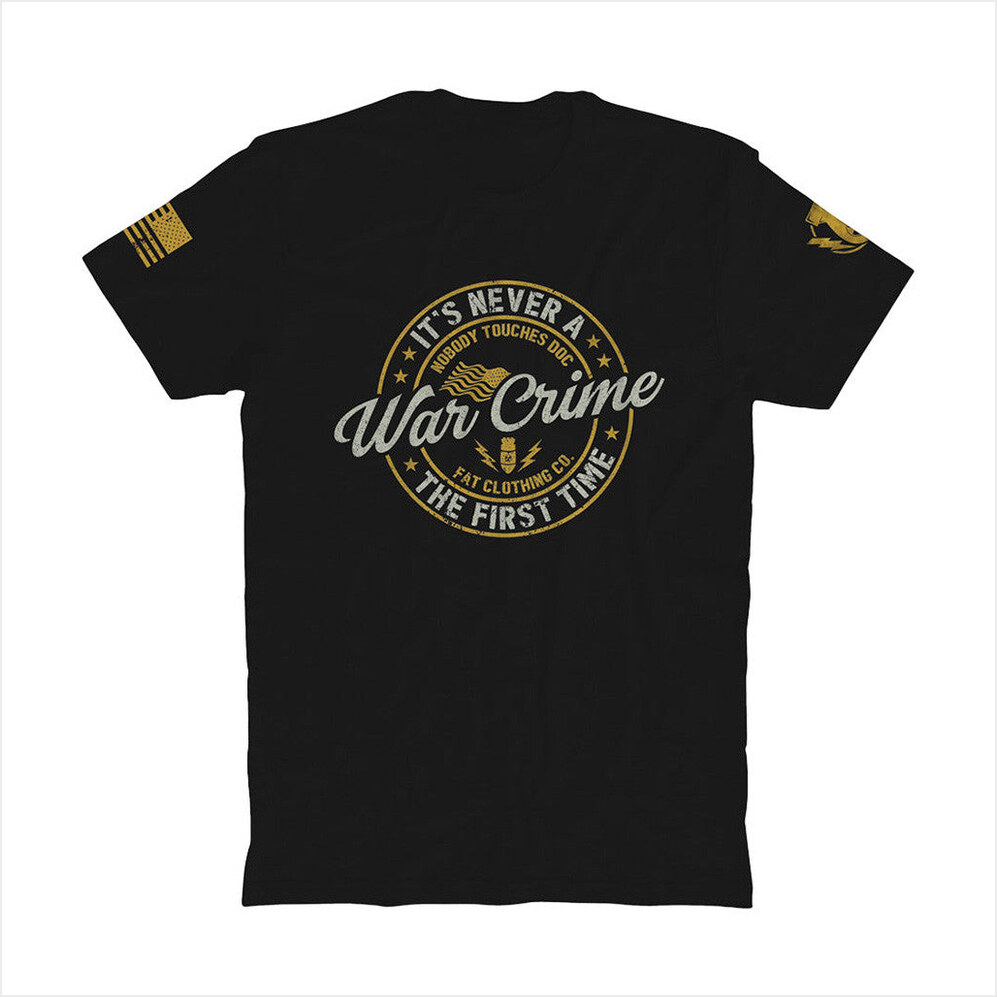 New It's Never A War Crime Shirt Fat Electrician Merch Gift Ideas For Dad Birthday Gift Ideas