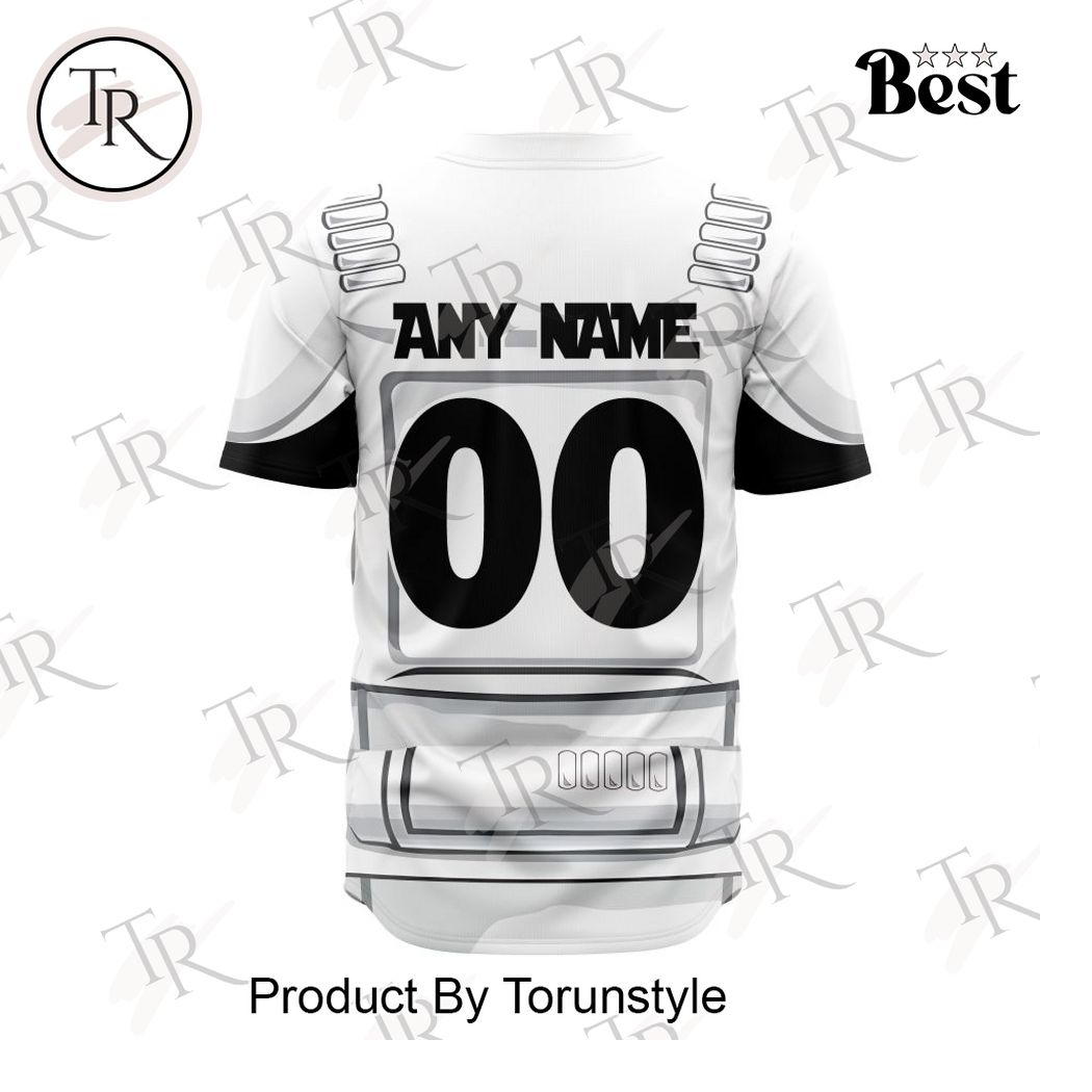 New MLB Arizona Diamondbacks Special Star Wars Stormtroopers Design Baseball Jersey