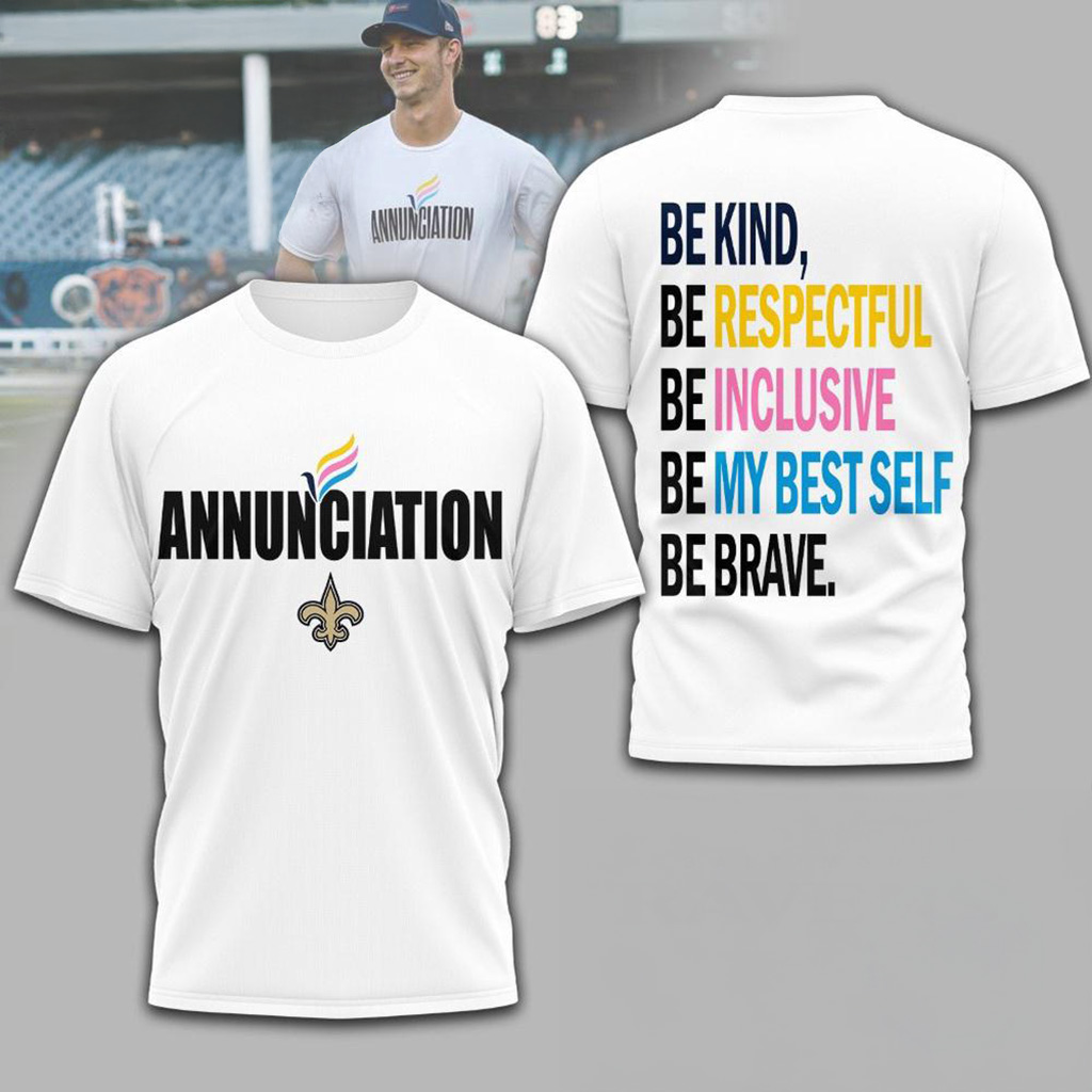 New Orleans Saints NFL Annunciation 2025 Shirt Saints Merch Football Gifts For Men