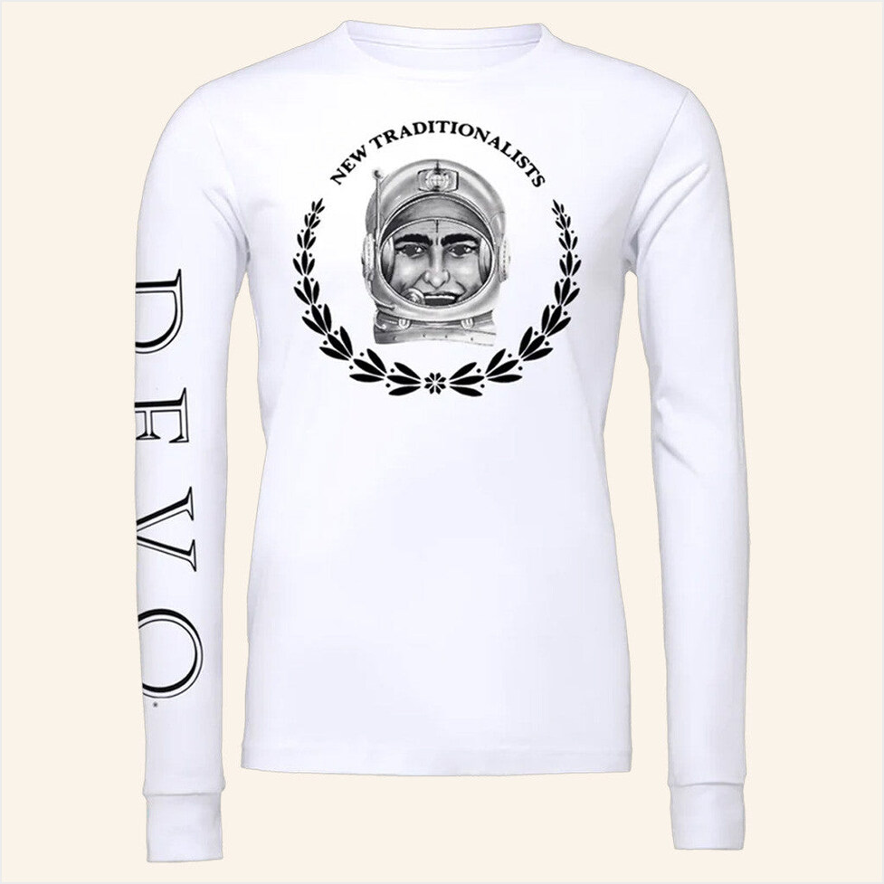 New Traditionalists White Long Sleeve T-Shirt Devo Merch Gifts For Husband Birthday Gift Ideas