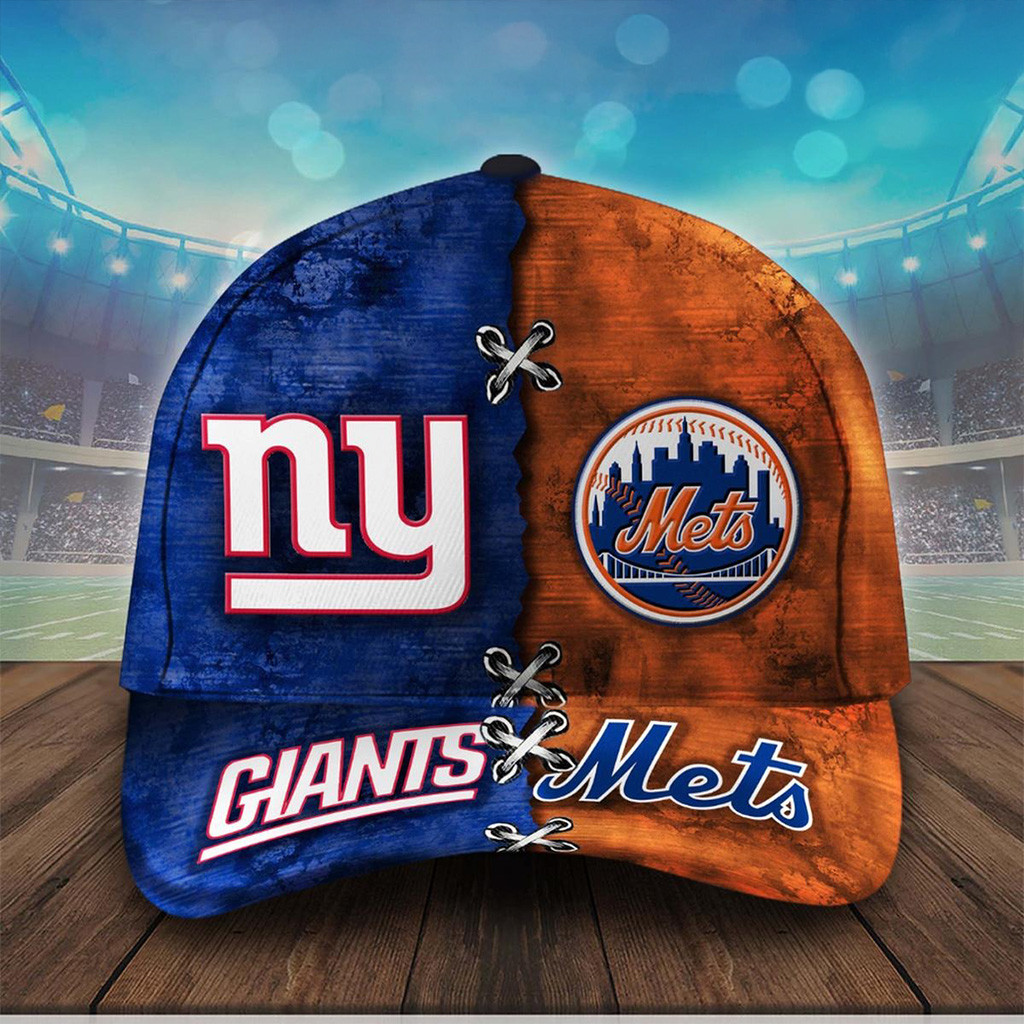New York Giants And Mets Hat Fan Merch Unique Gift For Boyfriend
