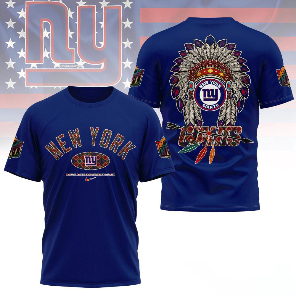 New York Giants Native American Heritage Month 3d Shirt Best Gifts For Football Fans