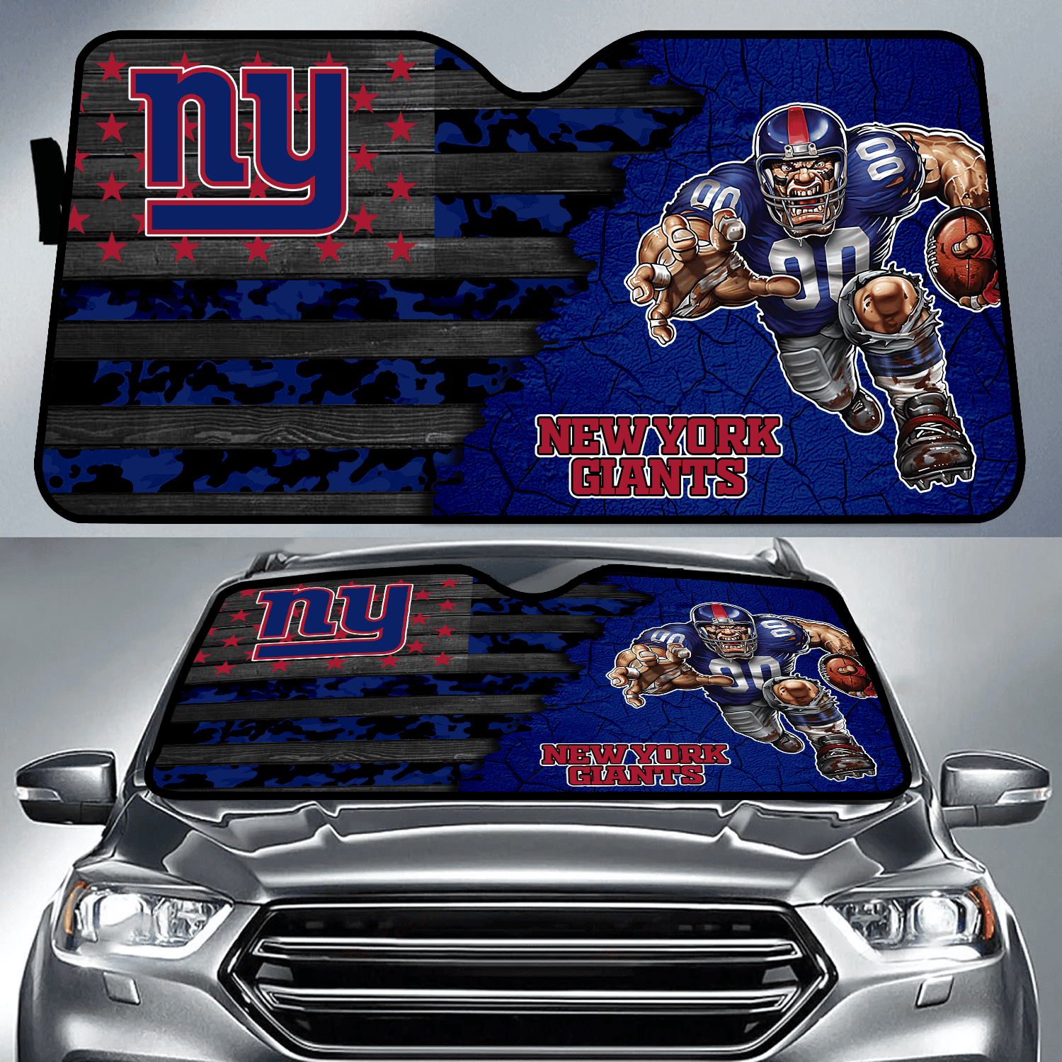 New York Giants X NFL Auto Sunshade Football Related Gifts