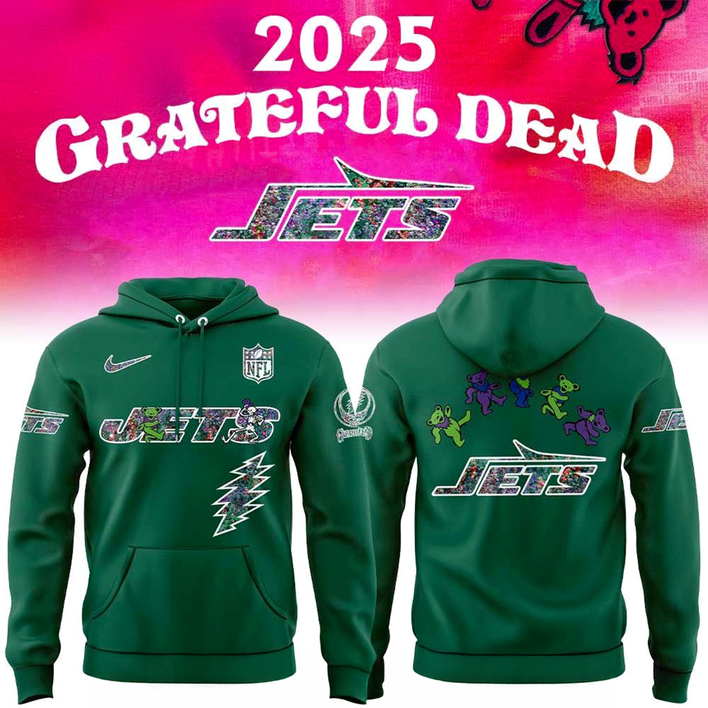 New York Jets Grateful Dead Night 2025 Hoodie New York Jets Merch Best Football Gifts