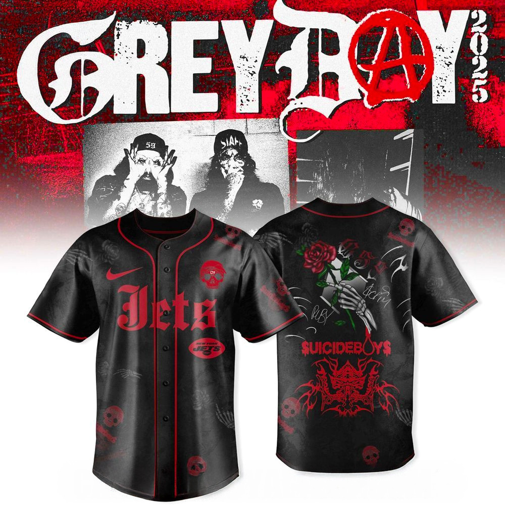 New York Jets X Uicideboy Greyday Tour Merch 2025 Jersey Jets Merch Husband Gifts
