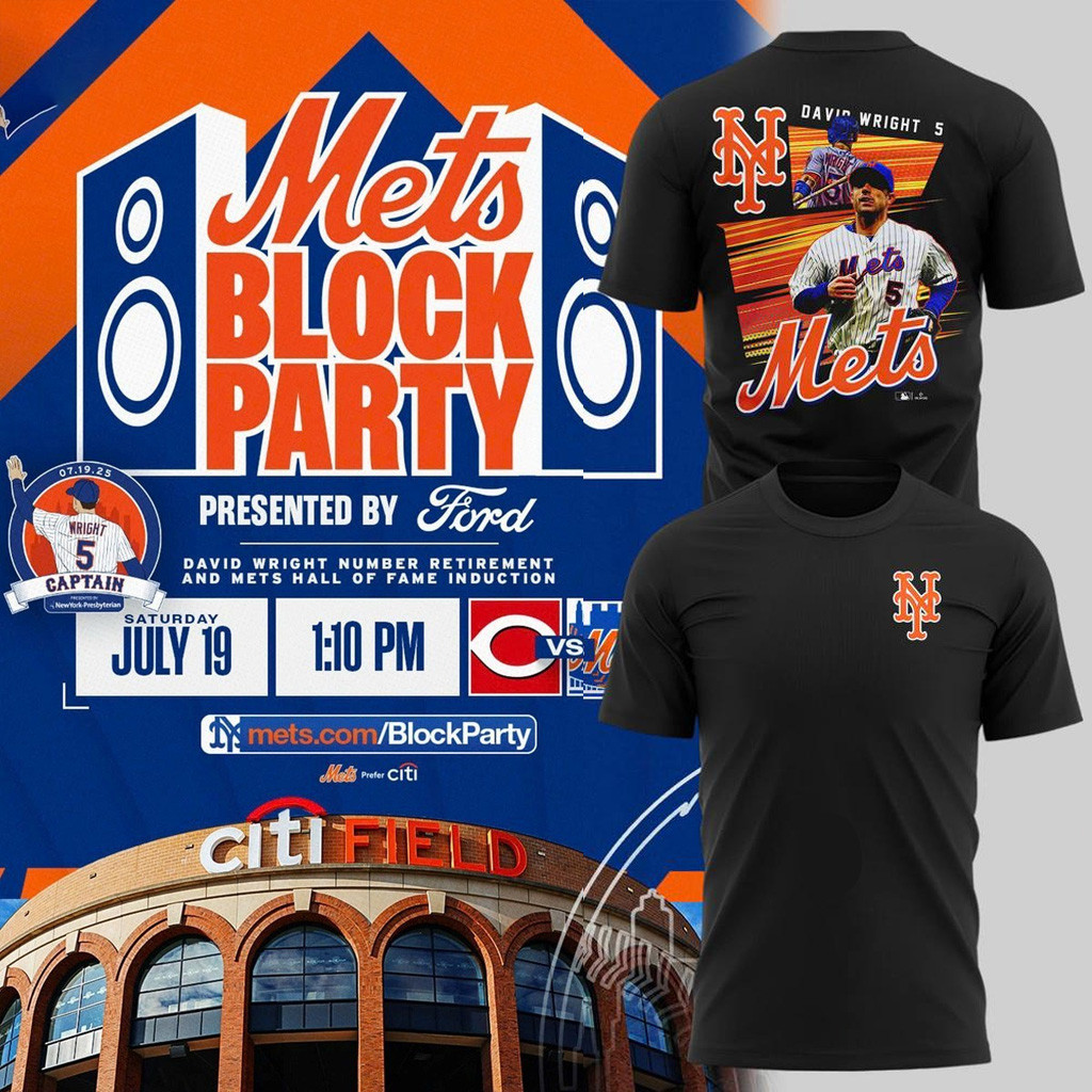New York Mets Block Party David Wright Special T-Shirt Mets Merch Gift For Husband