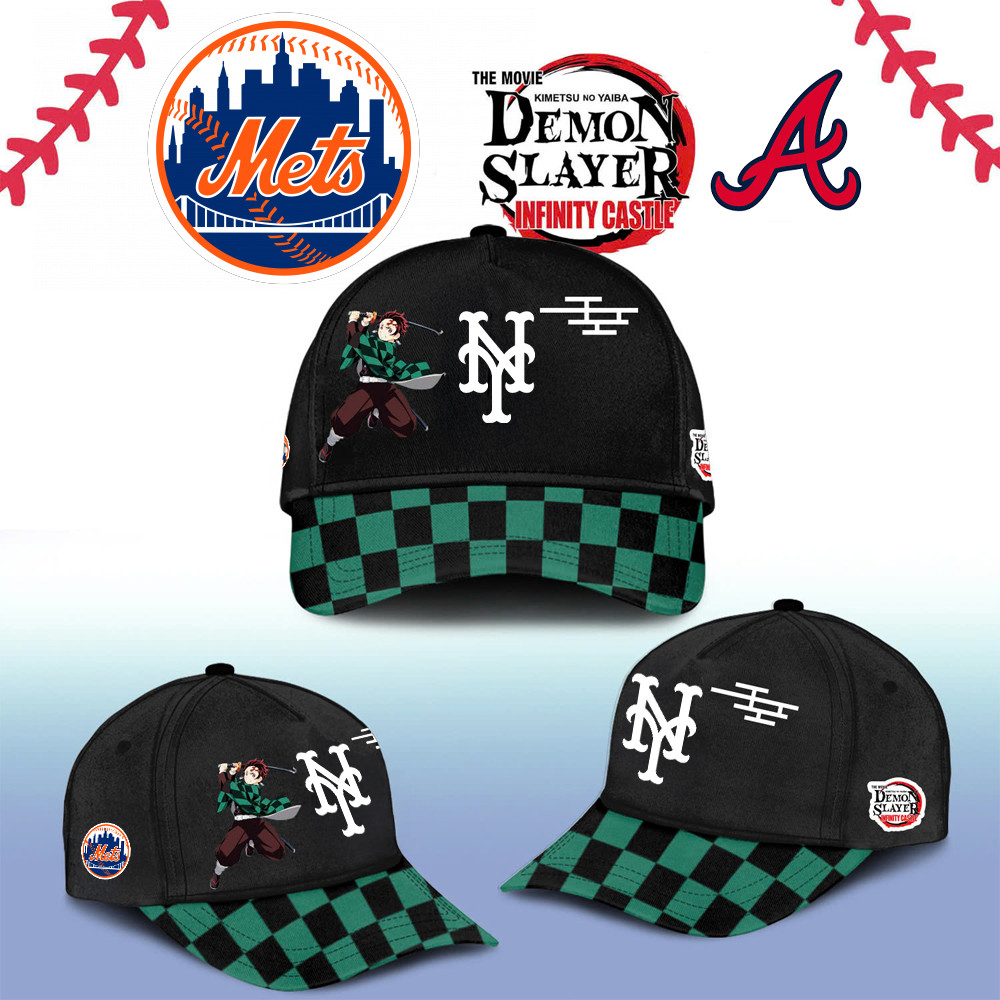 New York Mets Demon Slayer Tanjiro Cap 2025 Gift Ideas For Baseball Fans
