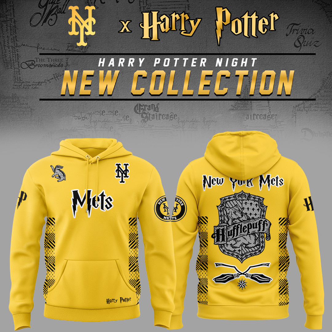 New York Mets X Harry Potter Night Hufflepuff House Hoodie Best Gifts For Hufflepuff Lovers