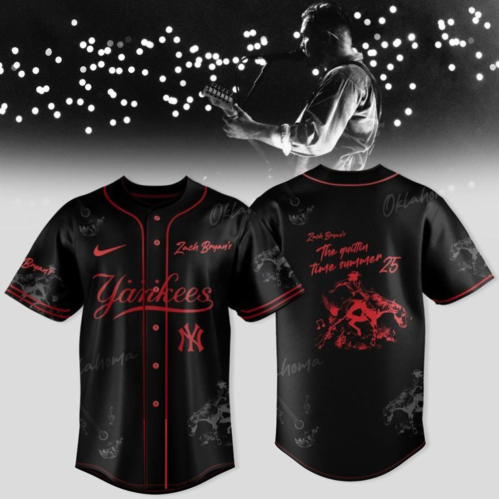 New York Mets x Zach Bryan The Quittin' Time Tour 2025 Baseball Jersey New York Mets Merch