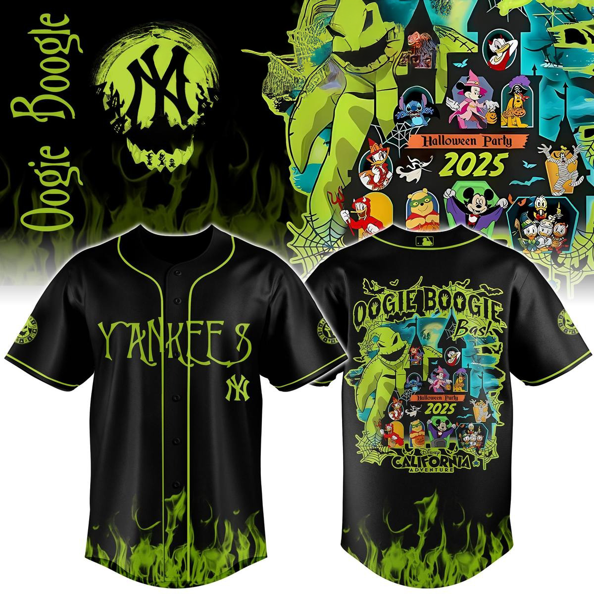 New York Yankees Mix Oogie Boogie Bash Halloween Party 2025 Jersey Yankees Merch