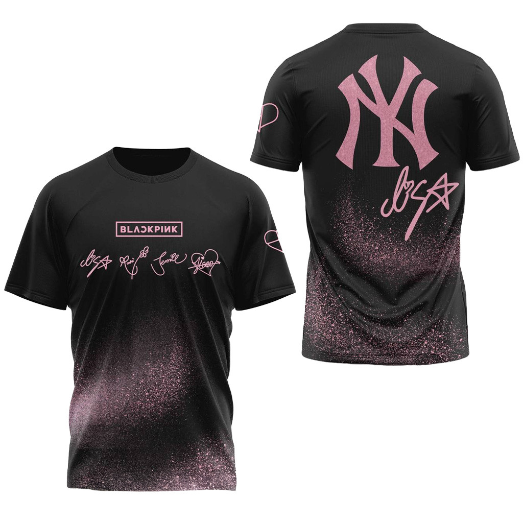New York Yankees x Blackpink Special Galaxy Shirt Yankees Merch Gifts For Girlfriend