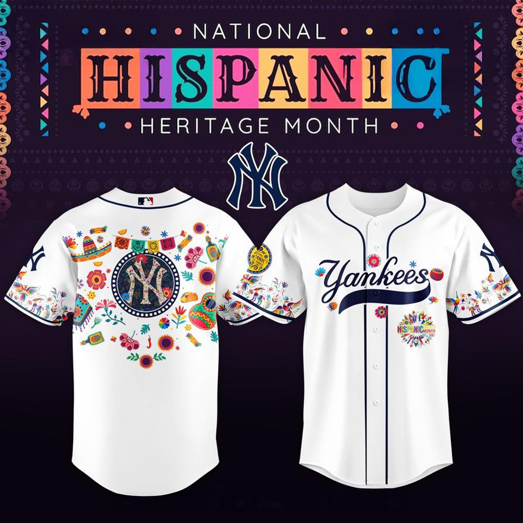 New York Yankees X National Hispanic Heritage Month Jersey 2025 Yankees Merch Gifts For Dad
