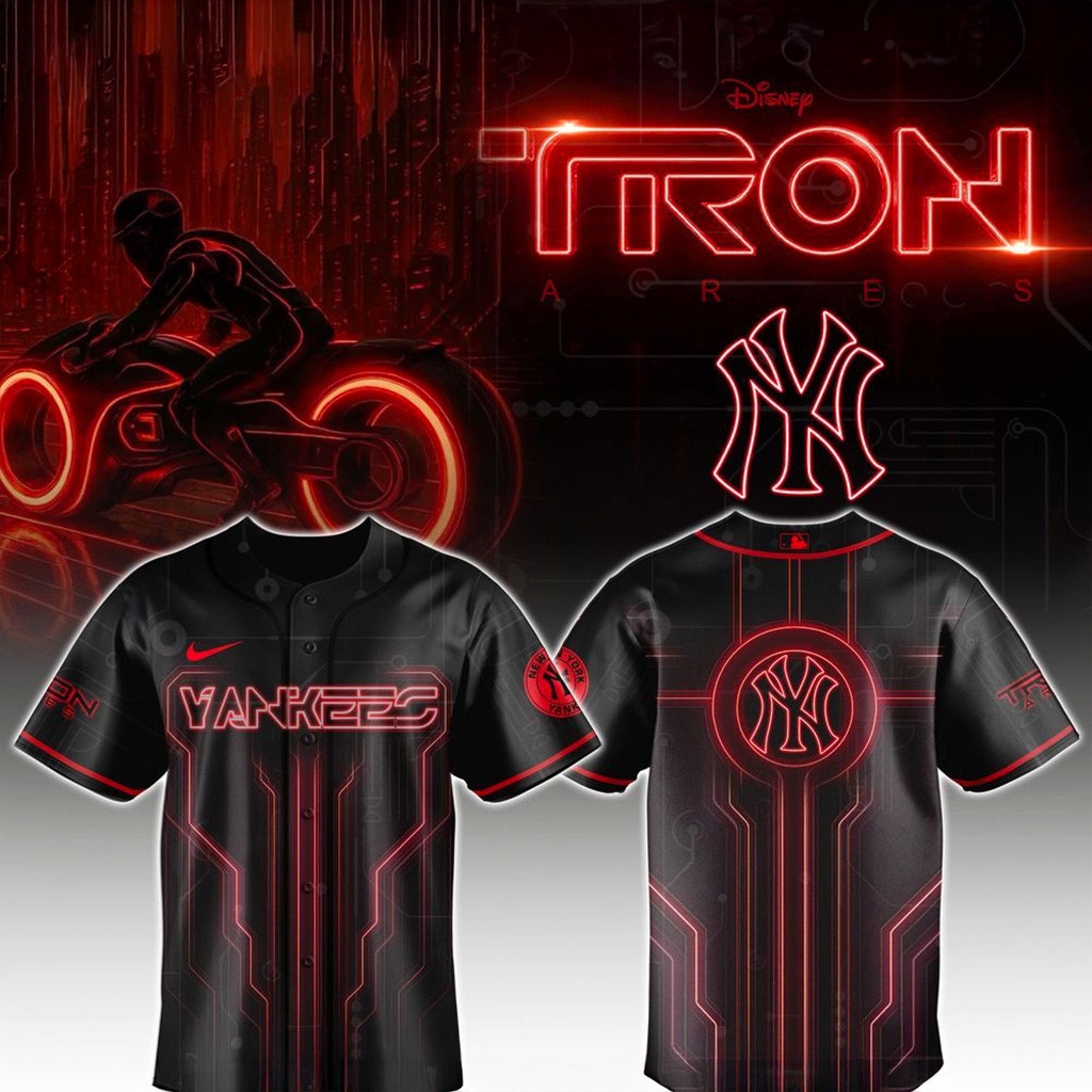 New York Yankees X Neon Red Lines Jersey Yankees Merch Gifts For Father