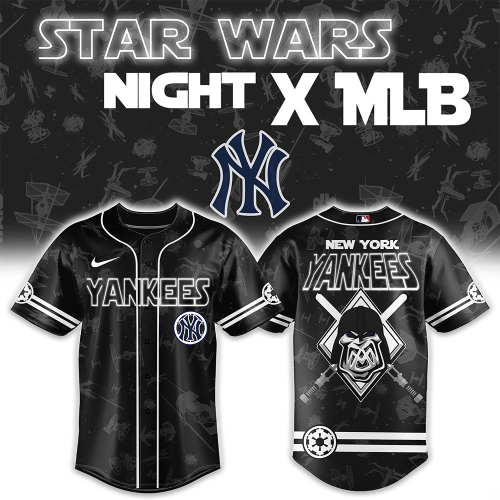 New York Yankees x Star Wars Night 2025 Baseball Jersey Presents For Baseball Fans