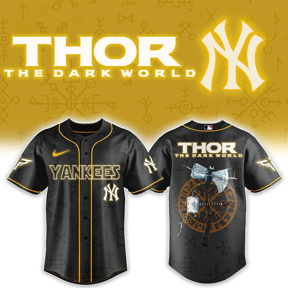 New York Yankees x Thor Avengers Jersey Baseball Team Gift Ideas