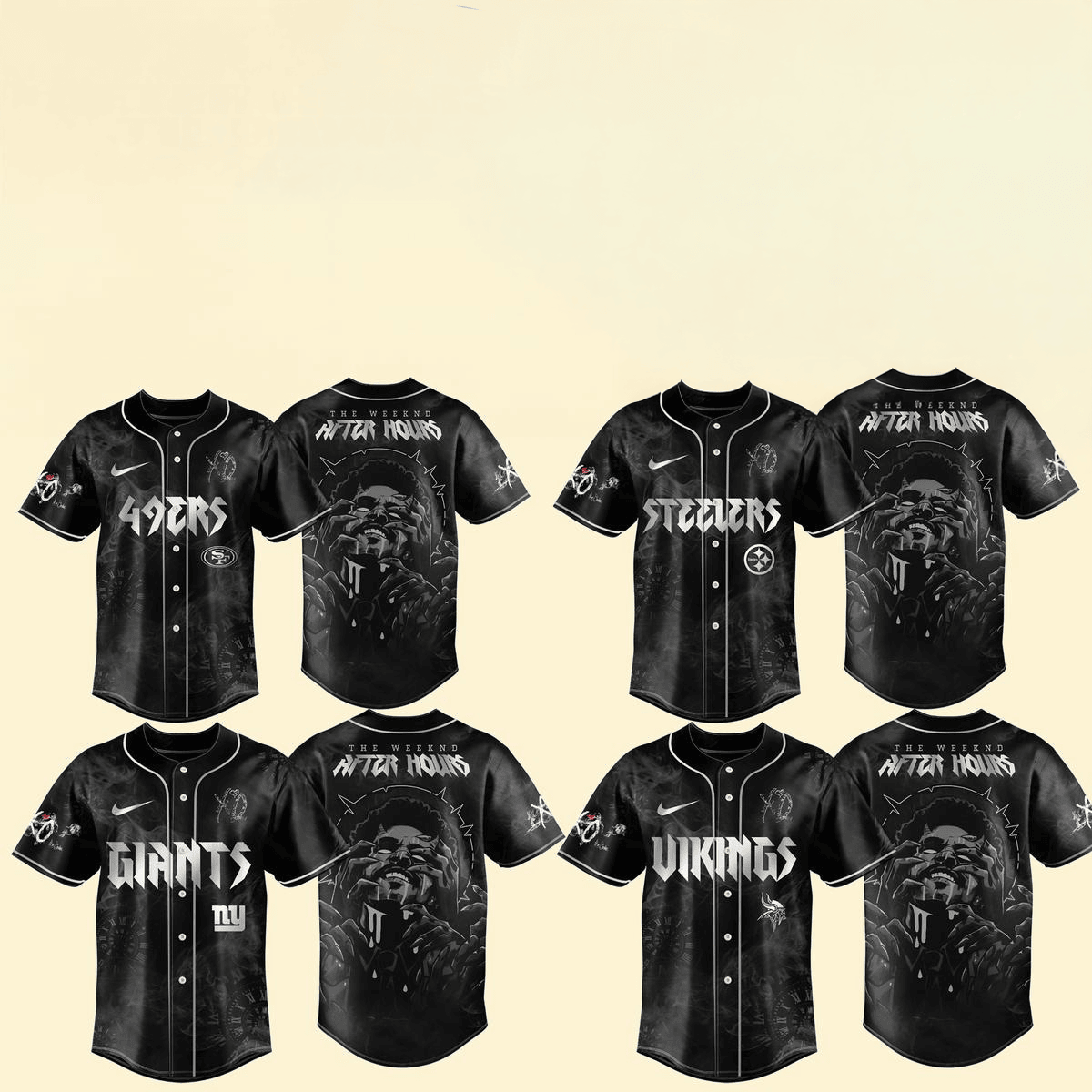 NFL All Teams X The Weeknd World Tour 2025 Jersey NFL Merch Gifts For Him