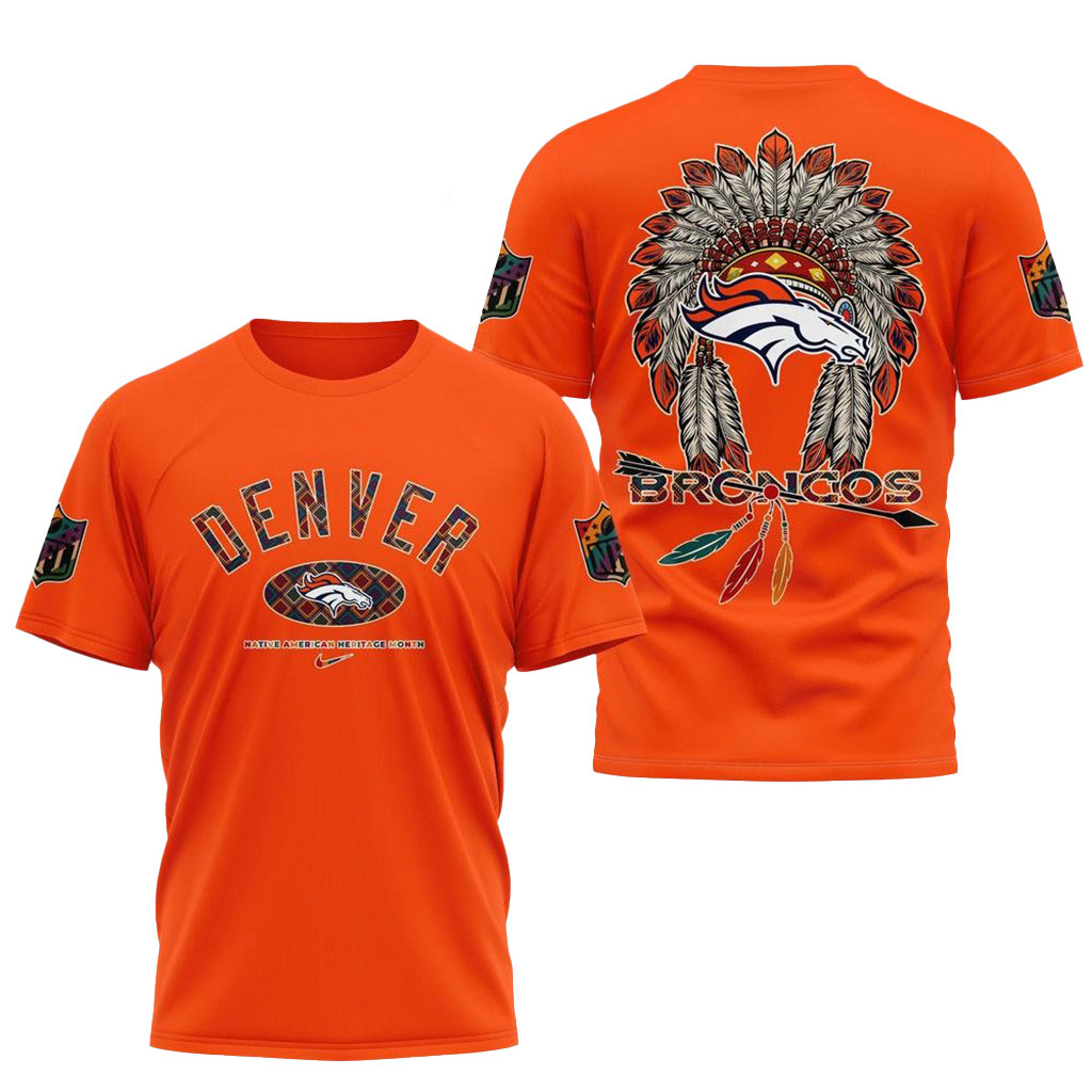NFL Denver Broncos Football Native American Heritage Month Shirt Denver Broncos Merch
